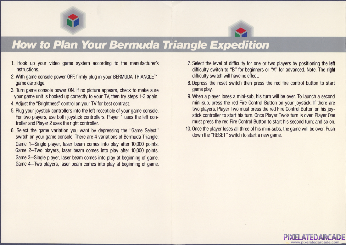 Bermuda Triangle: Instruction Manual - Page 1