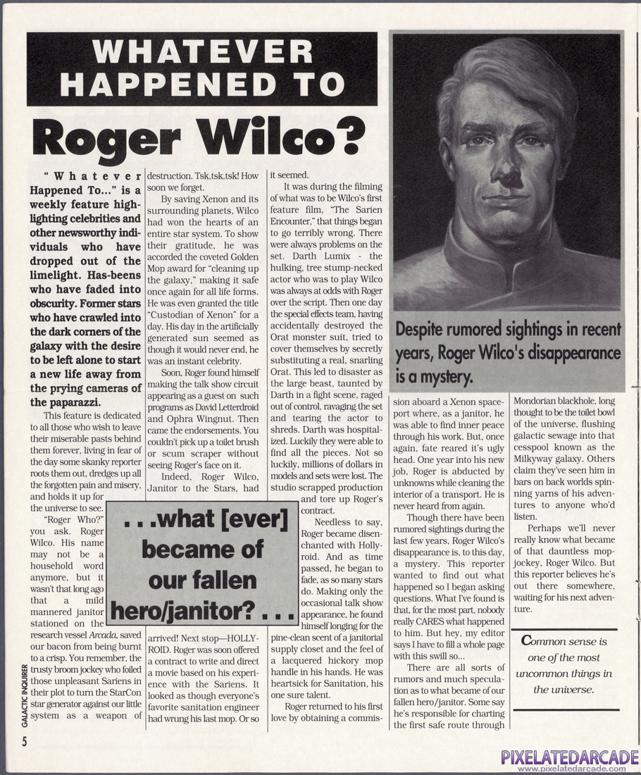 Space Quest V: The Next Mutation: Galactic Inquirer - Page 5