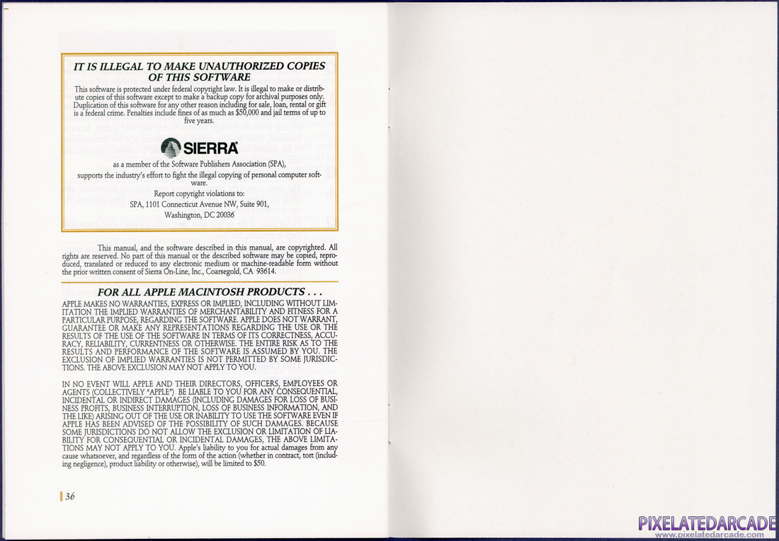 Space Quest V: The Next Mutation: Sierra Game Manual - Pages 36 - 27
