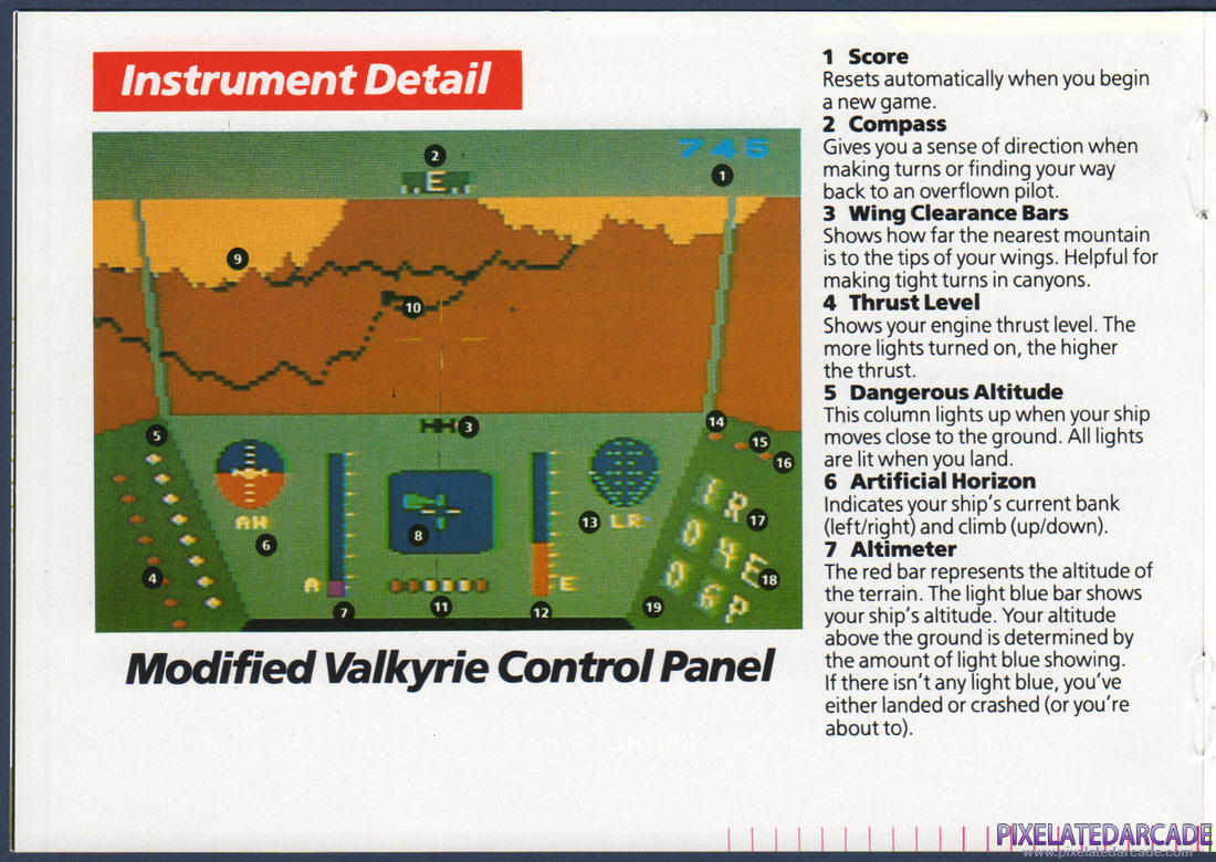 Rescue on Fractalus!: Instruction Manual - Page 6