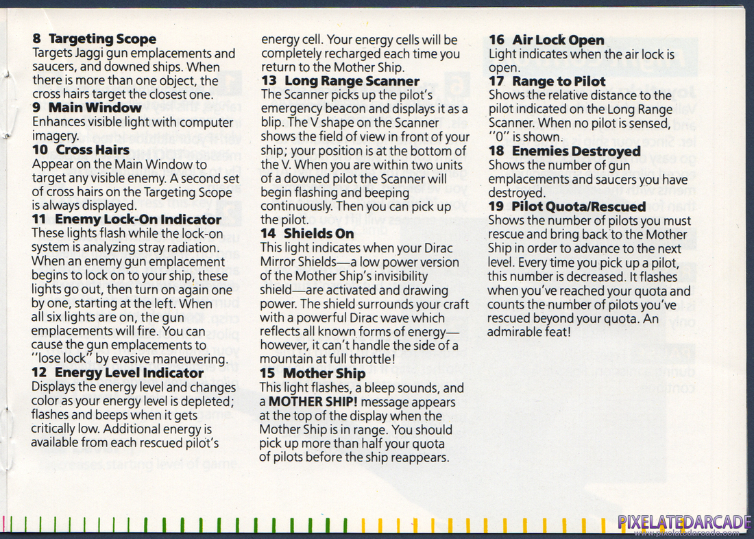 Rescue on Fractalus!: Instruction Manual - Page 7