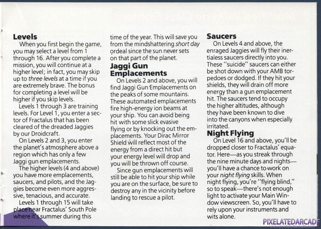 Rescue on Fractalus!: Instruction Manual - Page 11