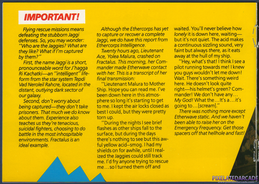 Rescue on Fractalus!: Instruction Manual - Page 14