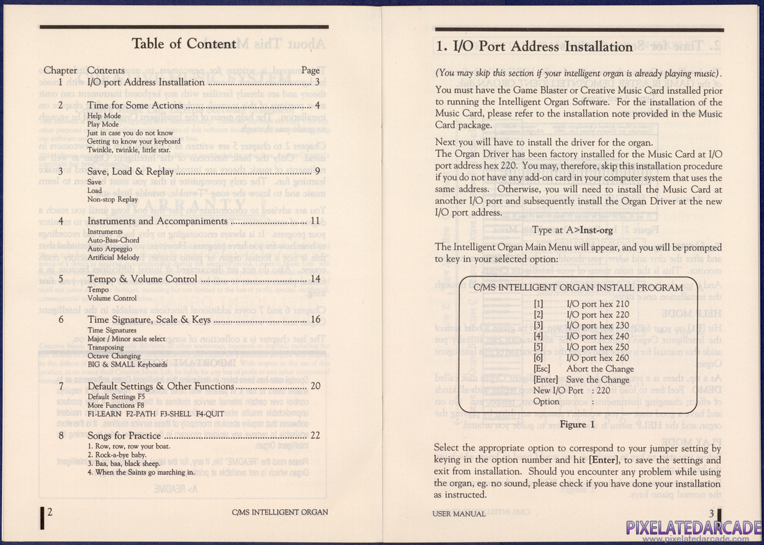 CMS / Game Blaster: Intelligent Organ Manual - Page 4