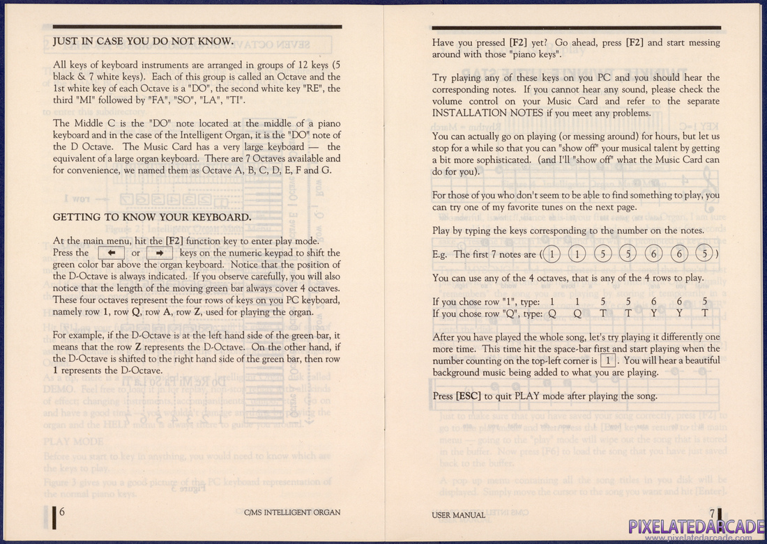 CMS / Game Blaster: Intelligent Organ Manual - Page 6