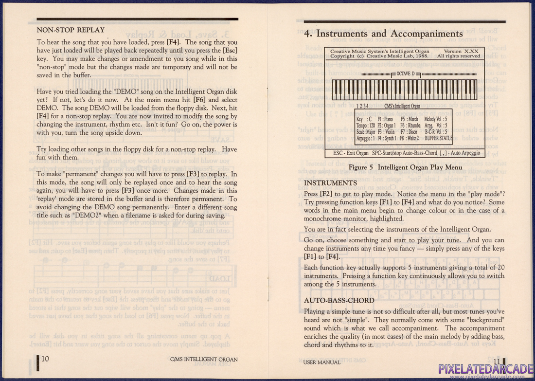 CMS / Game Blaster: Intelligent Organ Manual - Page 8