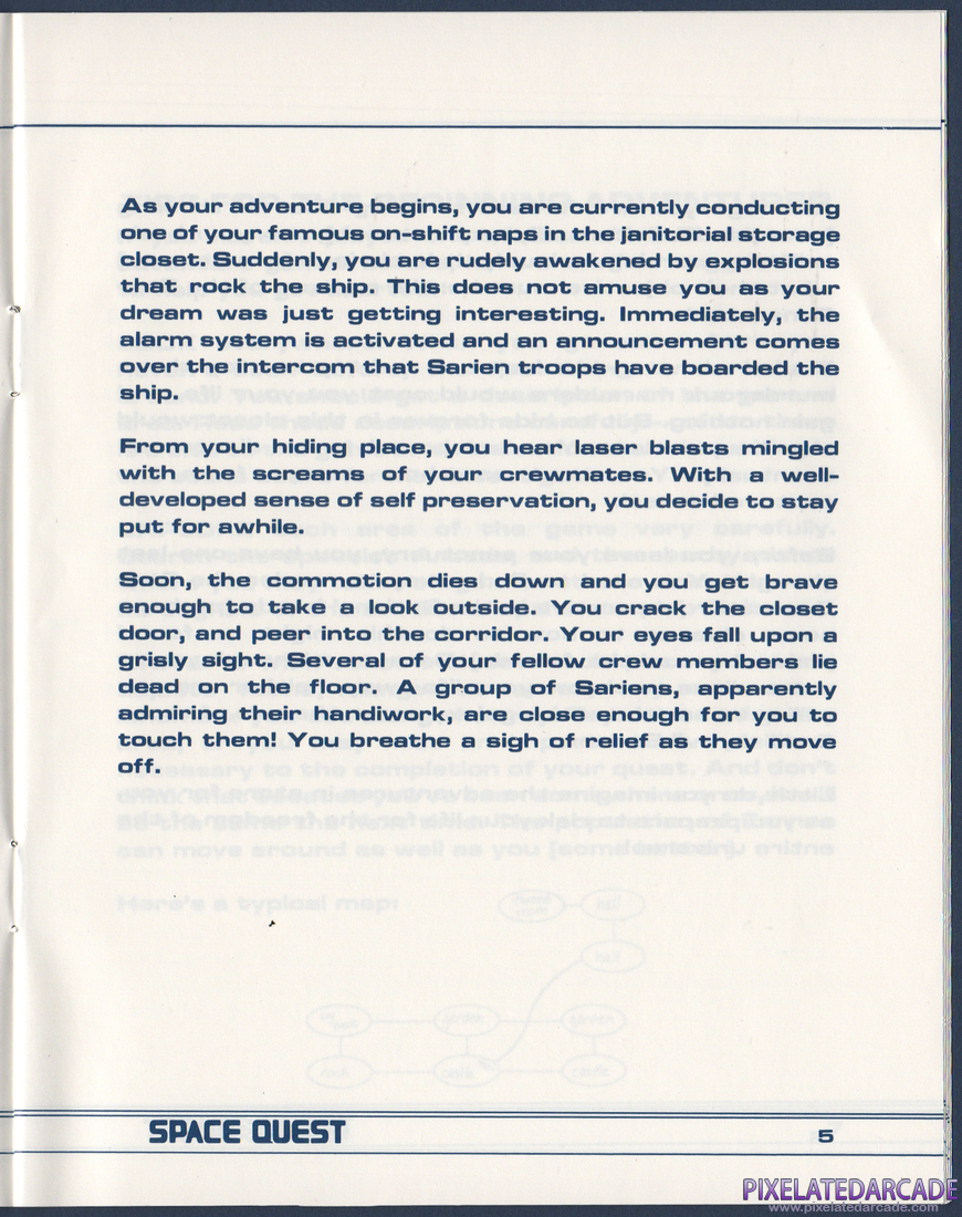 Space Quest: Chapter I - The Sarien Encounter: Instruction Manual - Page 6