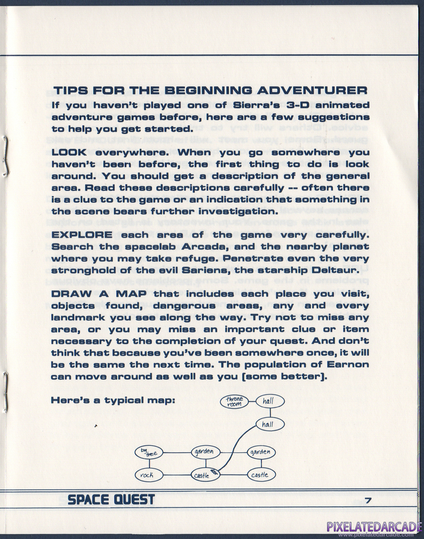 Space Quest: Chapter I - The Sarien Encounter: Instruction Manual - Page 8