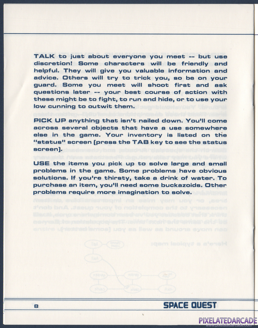 Space Quest: Chapter I - The Sarien Encounter: Instruction Manual - Page 9