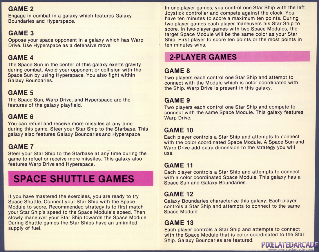 Space War: Instruction Manual - Page 5