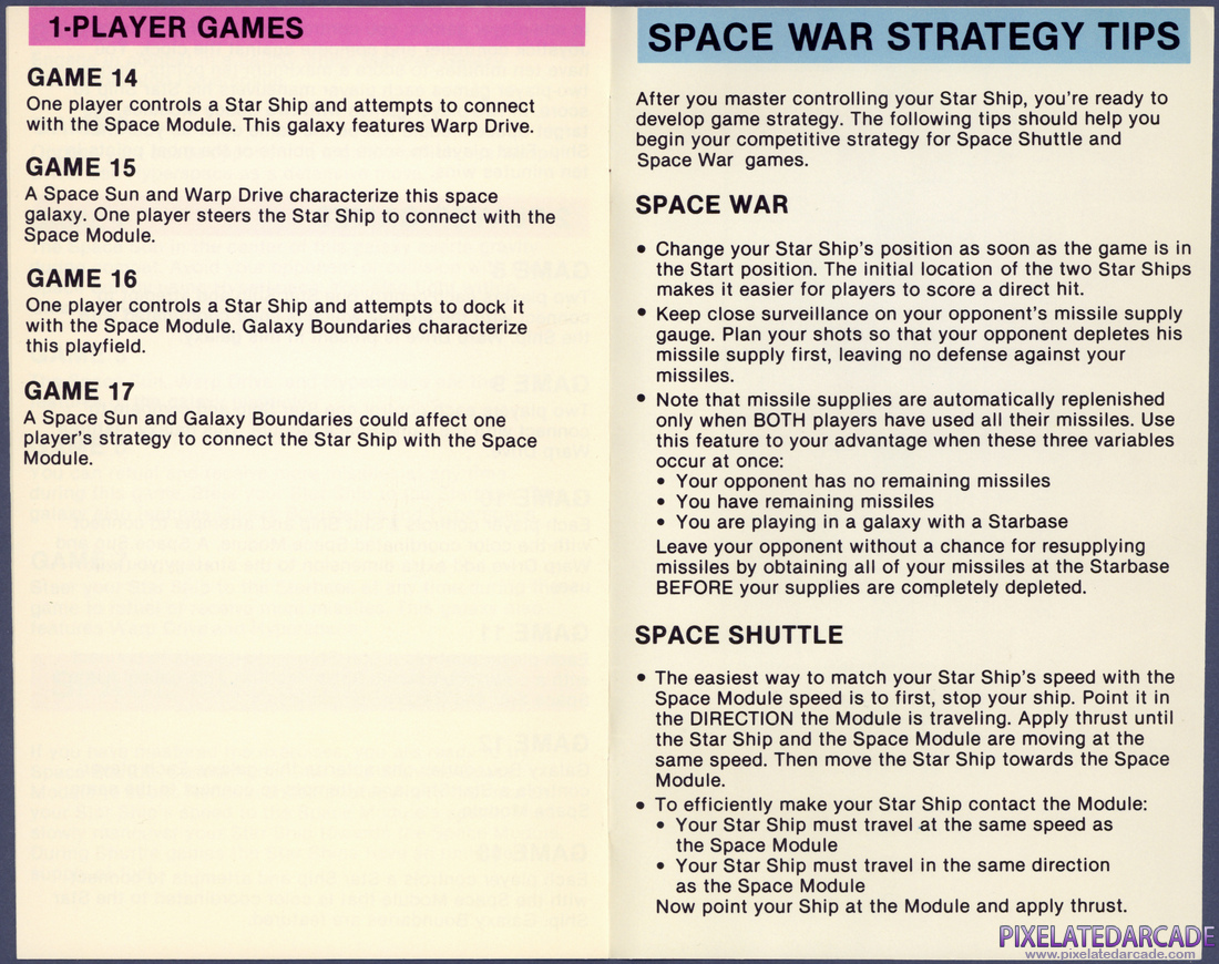 Space War: Instruction Manual - Page 6