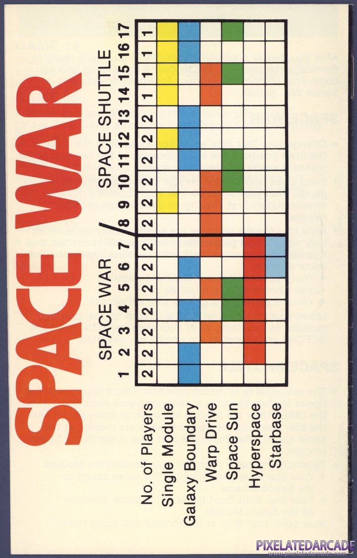 Space War: Instruction Manual - Page 7