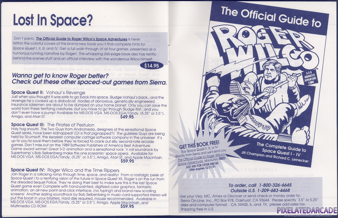 Space Quest I: Roger Wilco in the Sarien Encounter: Instruction Manual - Pages 10 - 11