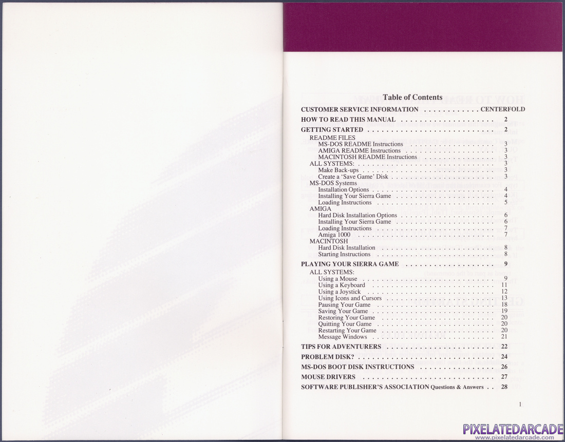 Space Quest I: Roger Wilco in the Sarien Encounter: Sierra Game Manual - Page 3