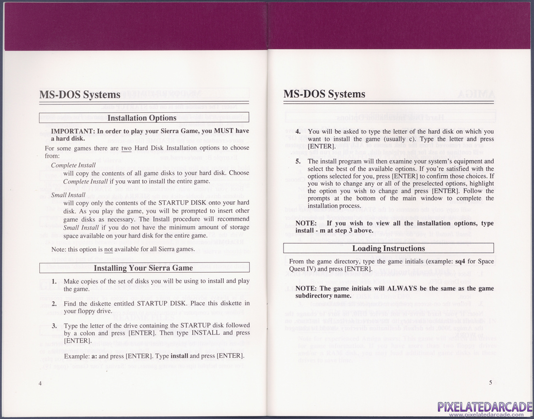 Space Quest I: Roger Wilco in the Sarien Encounter: Sierra Game Manual - Page 5