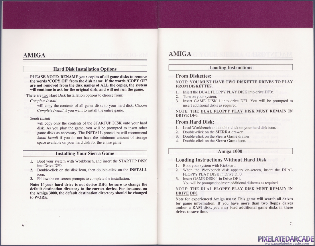 Space Quest I: Roger Wilco in the Sarien Encounter: Sierra Game Manual - Page 6