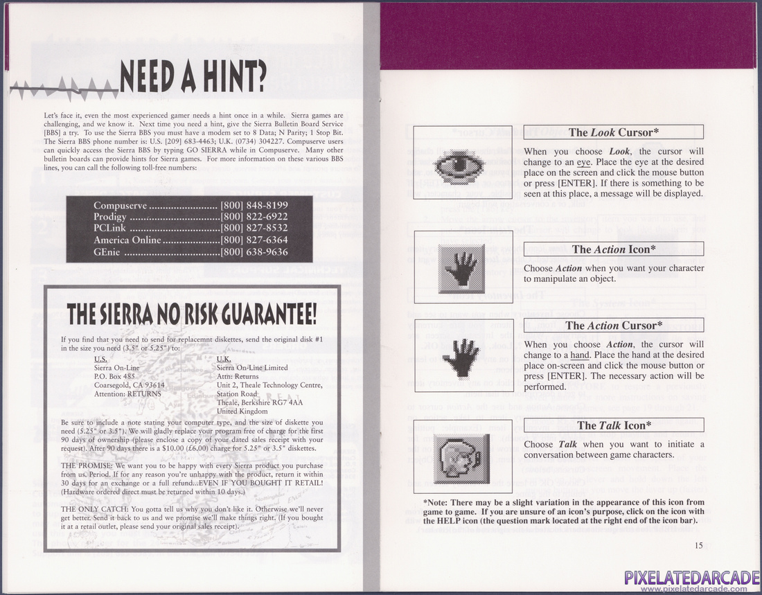 Space Quest I: Roger Wilco in the Sarien Encounter: Sierra Game Manual - Page 12
