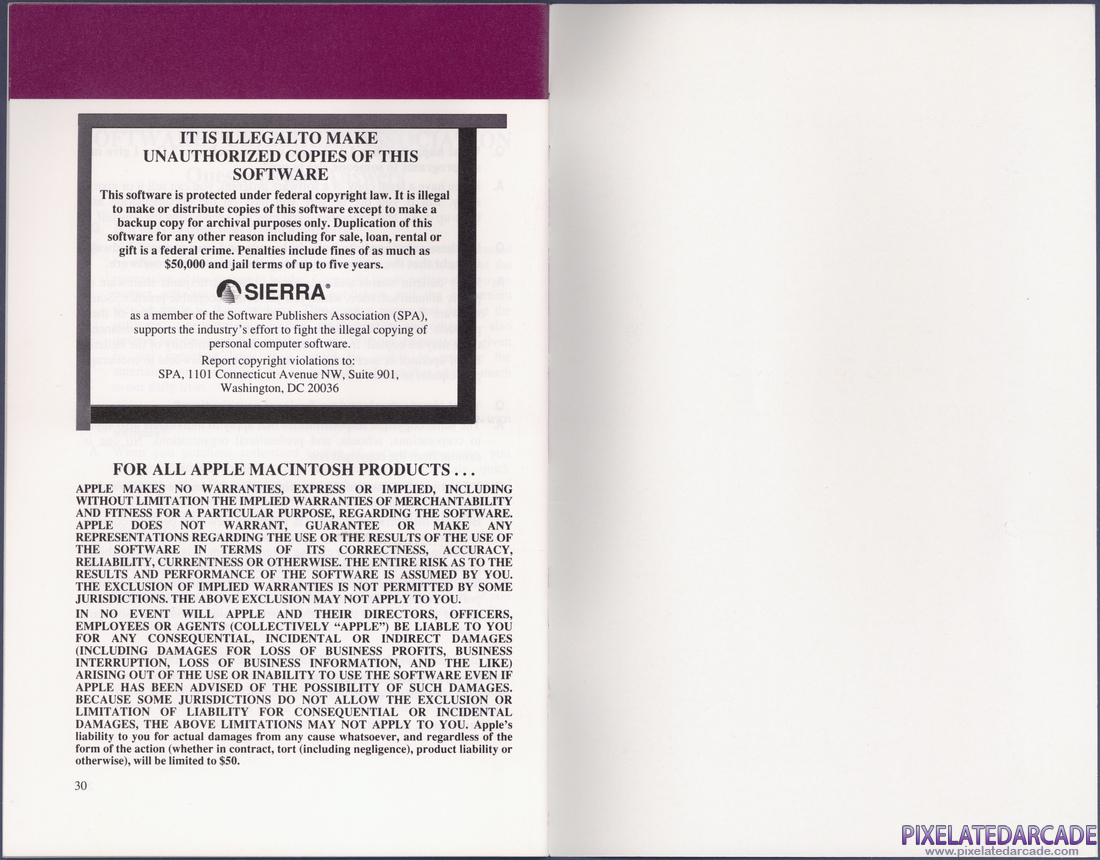 Space Quest I: Roger Wilco in the Sarien Encounter: Sierra Game Manual - Page 20