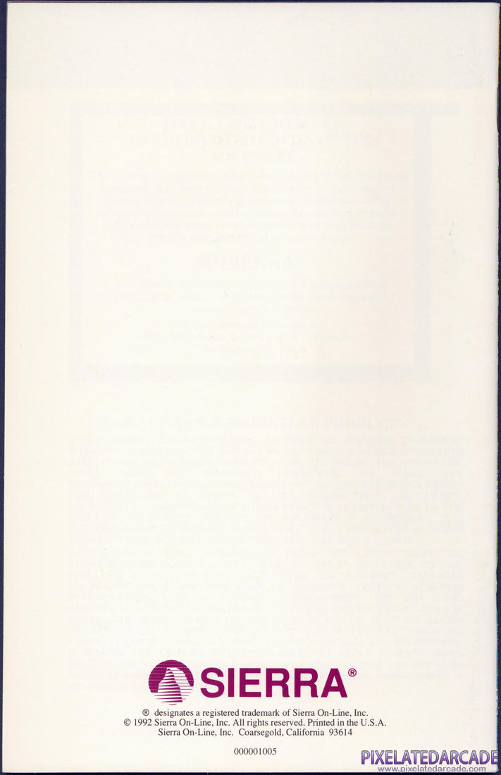 Space Quest I: Roger Wilco in the Sarien Encounter: Sierra Game Manual - Page 21