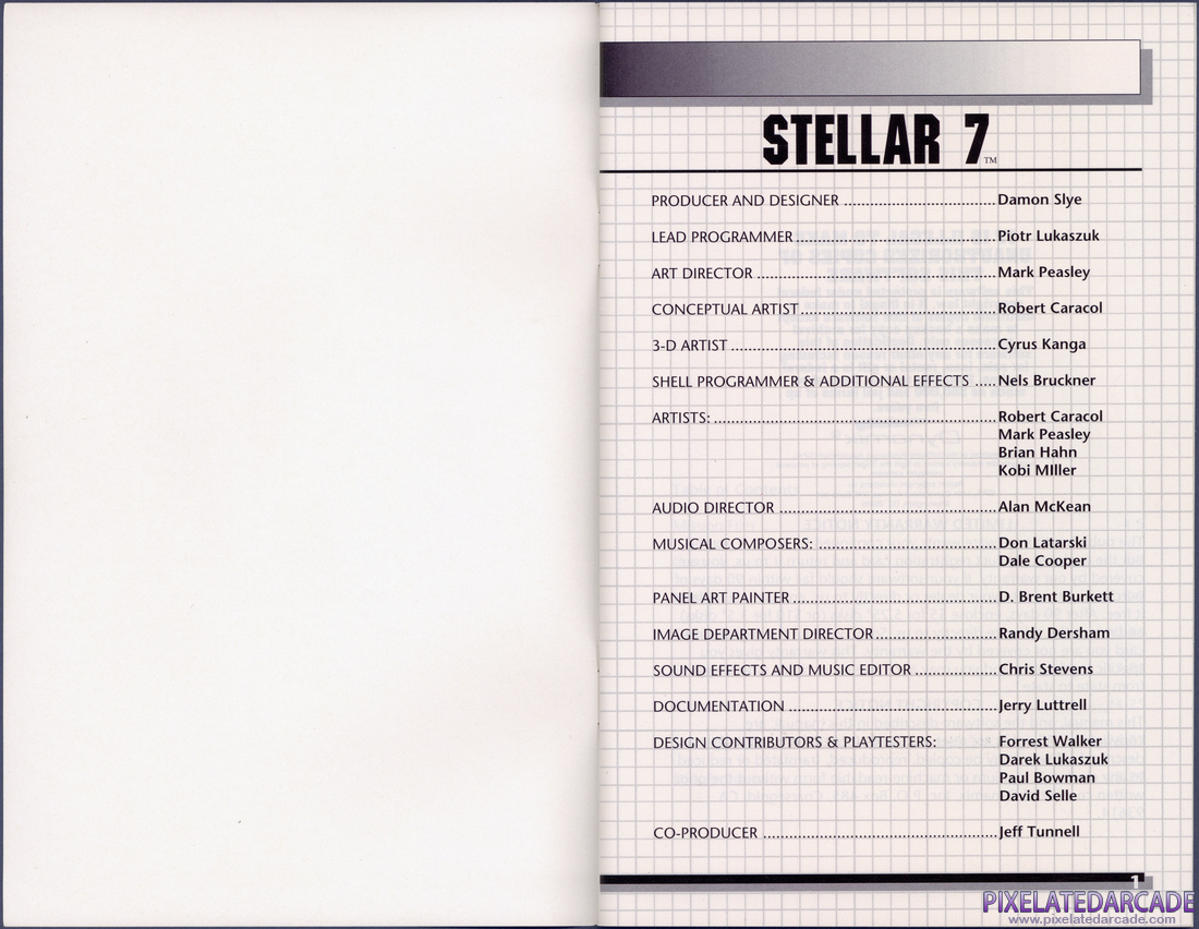 Stellar 7: Instruction Manual - Page 2