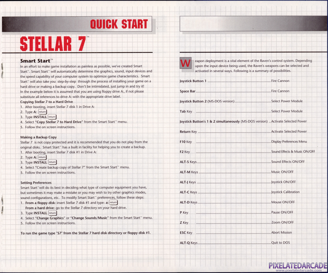 Stellar 7: Instruction Manual - Page 11