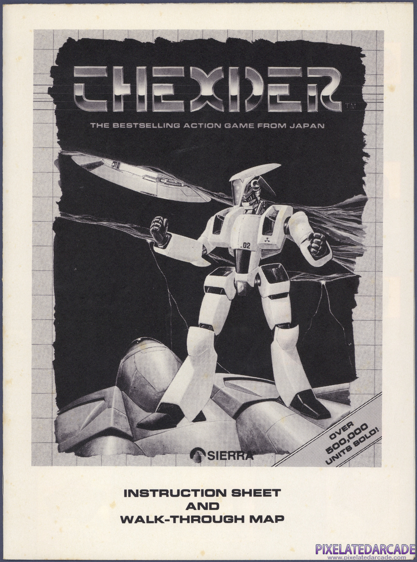 Thexder: Instruction Sheet - Page 1