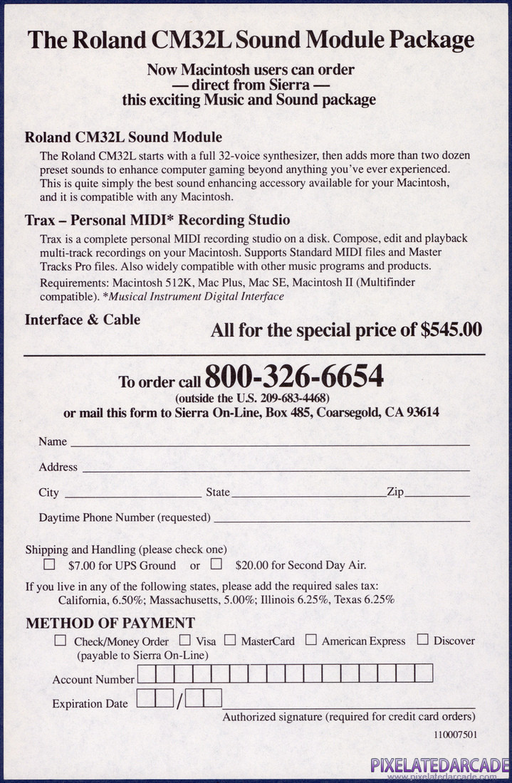 Space Quest III: The Pirates of Pestulon: Macintosh Addendum - Page 2