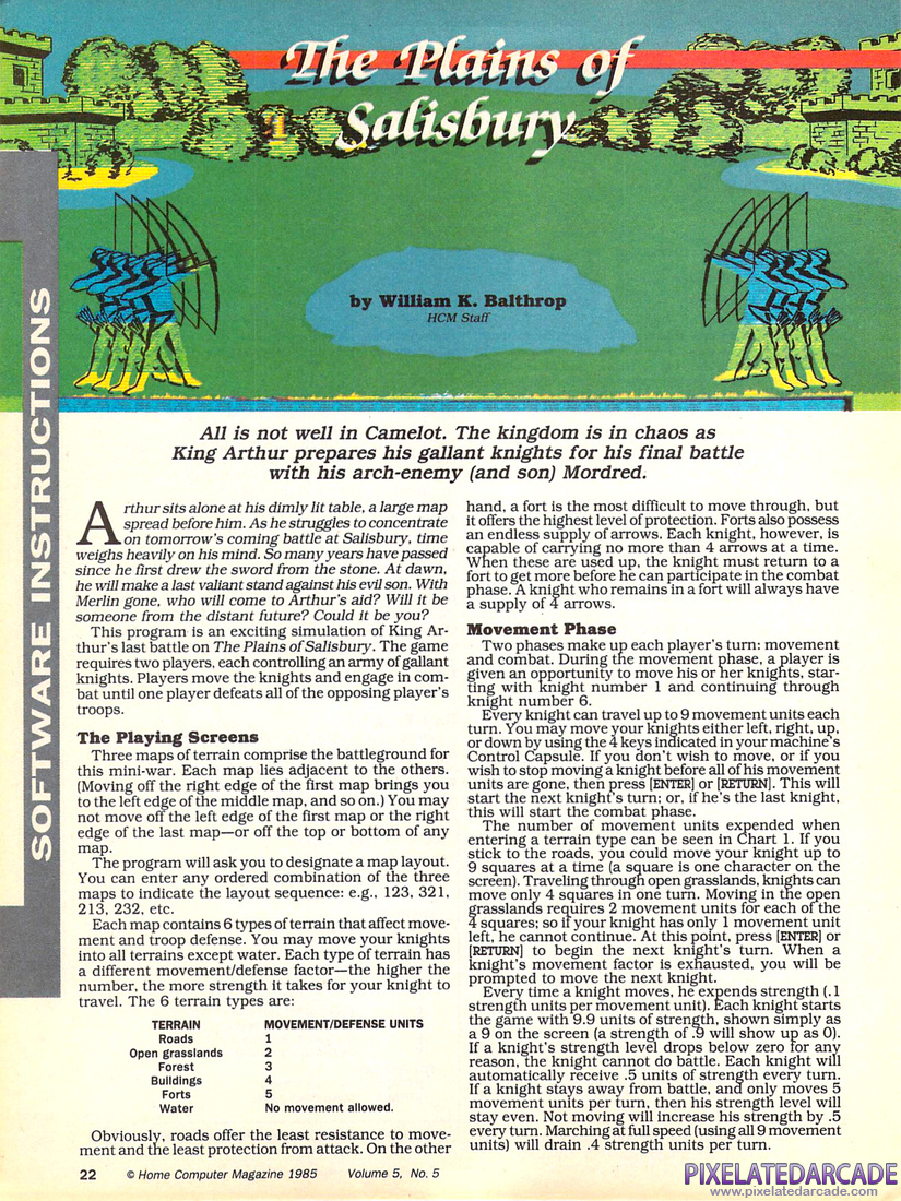 The Plains of Salisbury: Instructions - Page 1