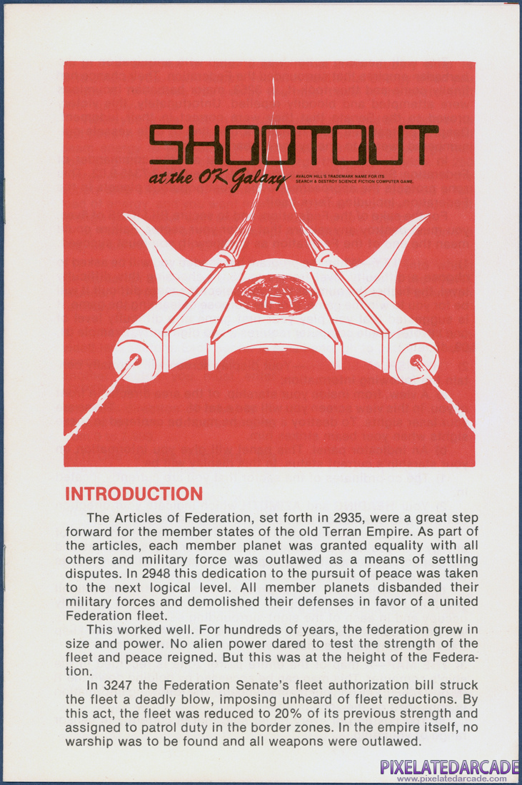 Shootout at the OK Galaxy: Instruction Manual - Page 1