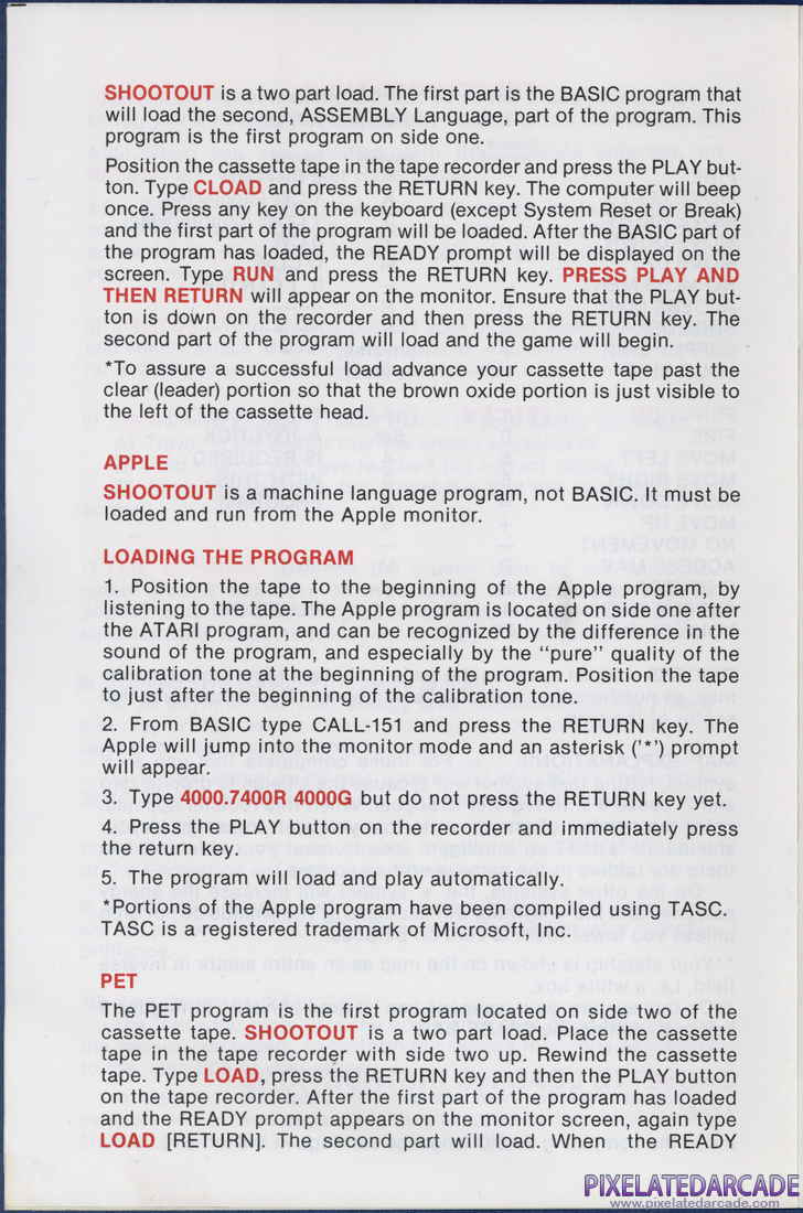 Shootout at the OK Galaxy: Instruction Manual - Page 6
