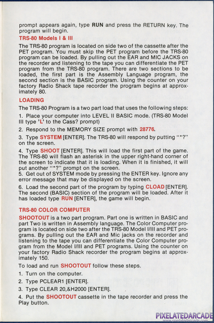 Shootout at the OK Galaxy: Instruction Manual - Page 7