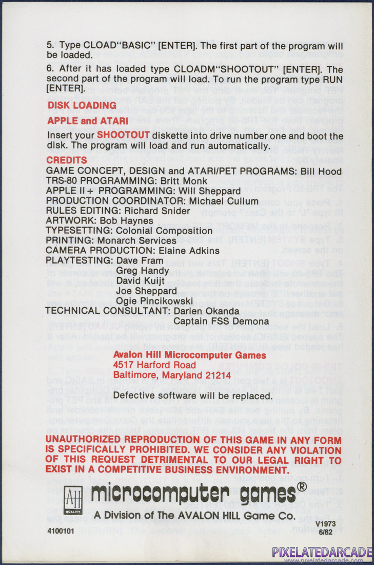 Shootout at the OK Galaxy: Instruction Manual - Page 8