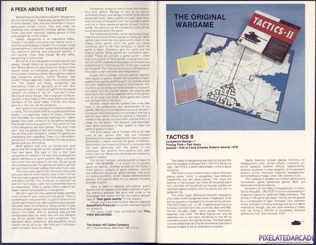 The Avalon Hill Game Company: 1982 Strategy Game Catalog - Page 2