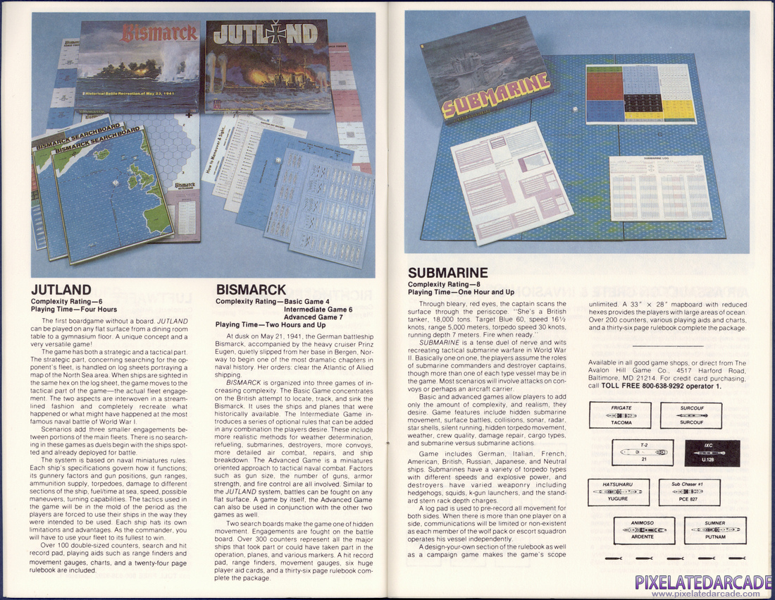 The Avalon Hill Game Company: 1982 Strategy Game Catalog - Page 7