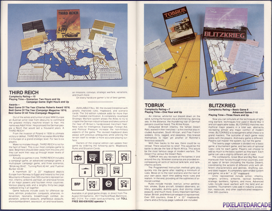 The Avalon Hill Game Company: 1982 Strategy Game Catalog - Page 9