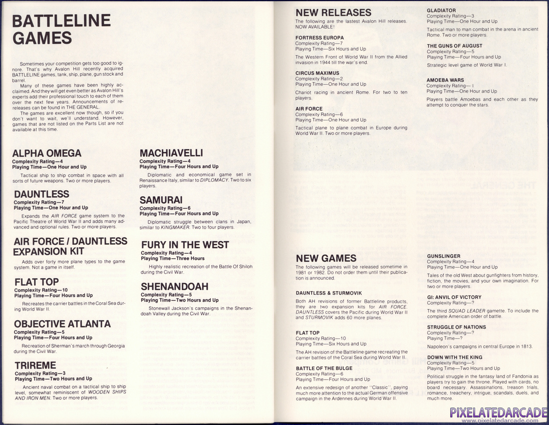 The Avalon Hill Game Company: 1982 Strategy Game Catalog - Page 16