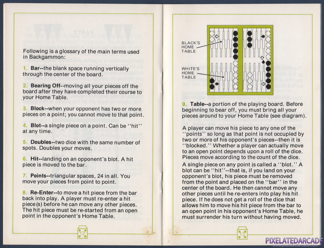 ABPA Backgammon: Instruction Manual - Page 8