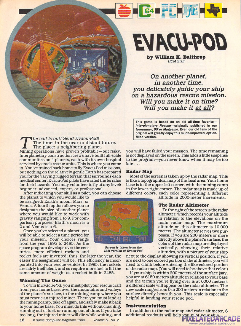 Evacu-Pod: Instructions - Page 1