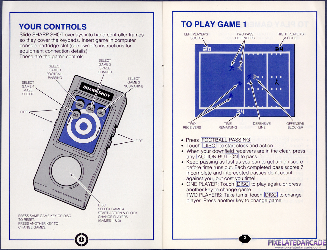 Sharp Shot: Instruction Manual - Pages 1 - 2