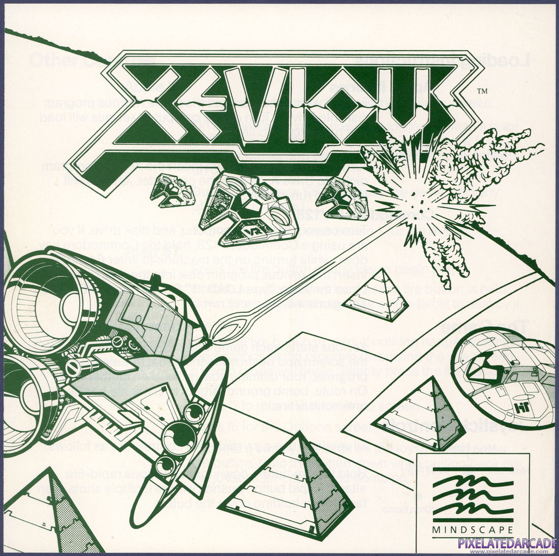 Xevious: Instruction Manual - Page 1