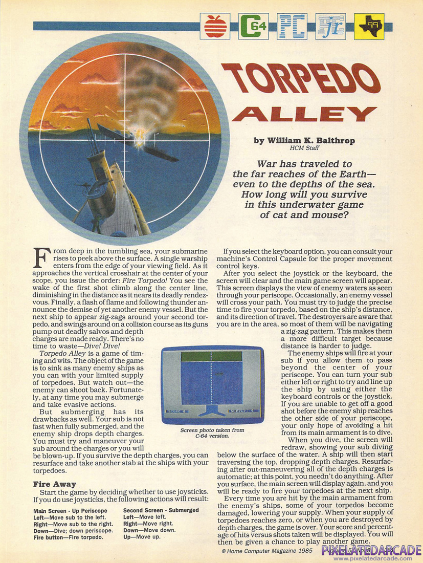 Torpedo Alley: Instructions - Page 1