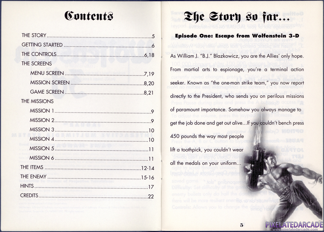 Wolfenstein 3D: Instruction Manual - Pages 4 - 5