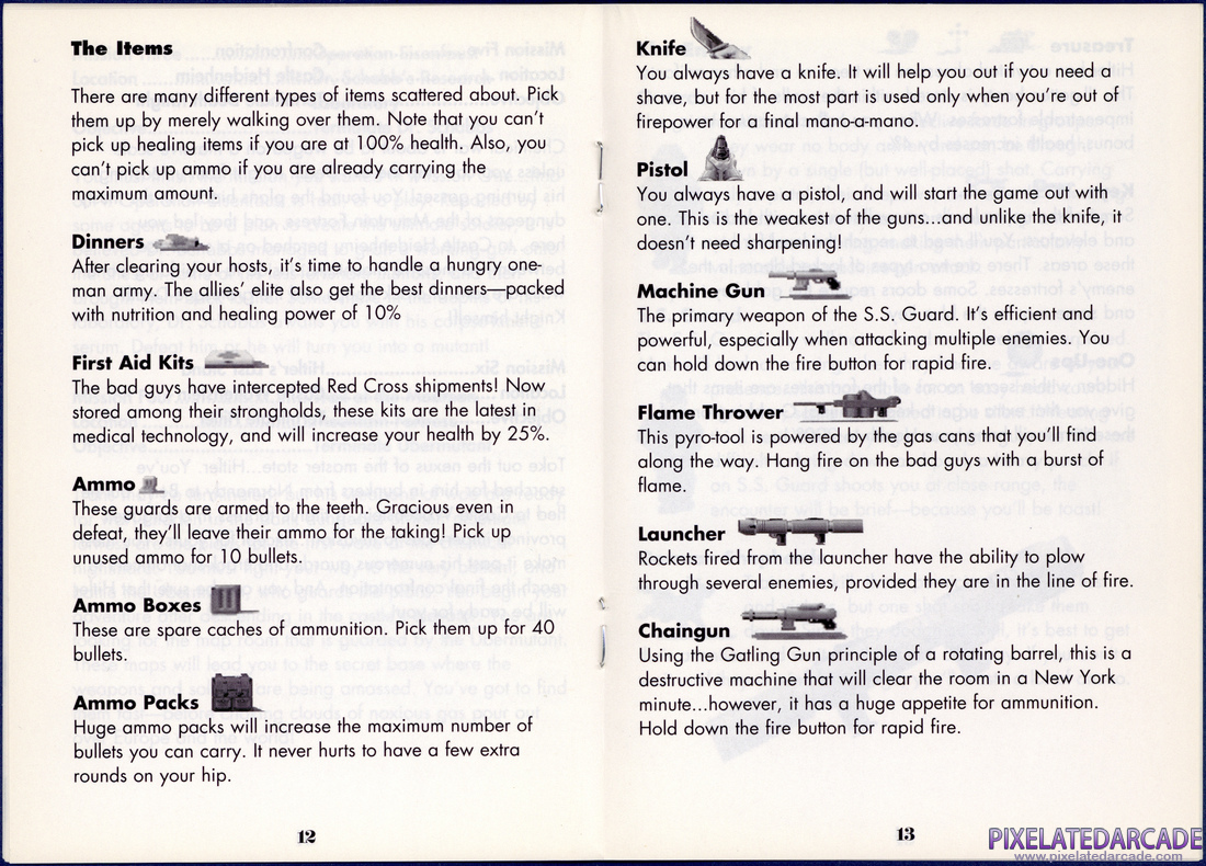 Wolfenstein 3D: Instruction Manual - Pages 12 - 13