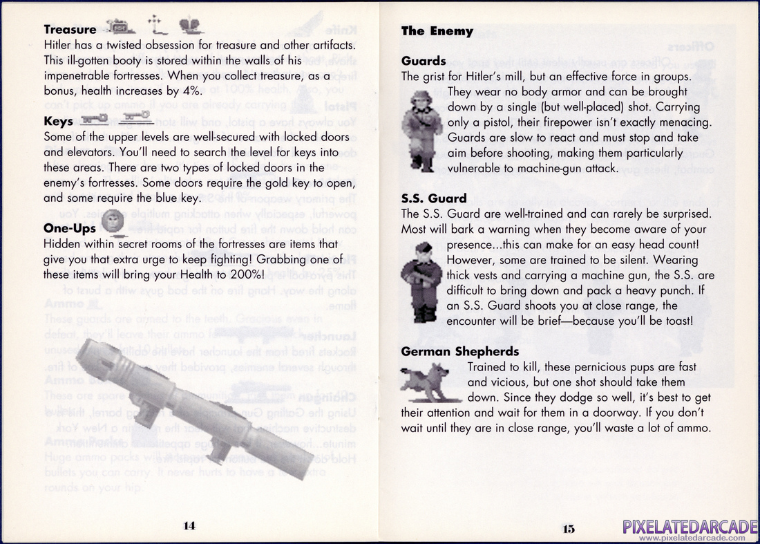 Wolfenstein 3D: Instruction Manual - Pages 14 - 15