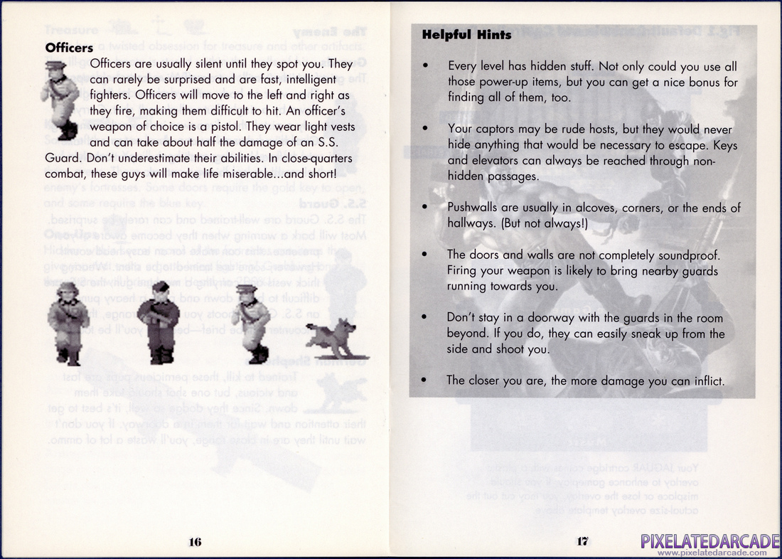 Wolfenstein 3D: Instruction Manual - Pages 16 - 17