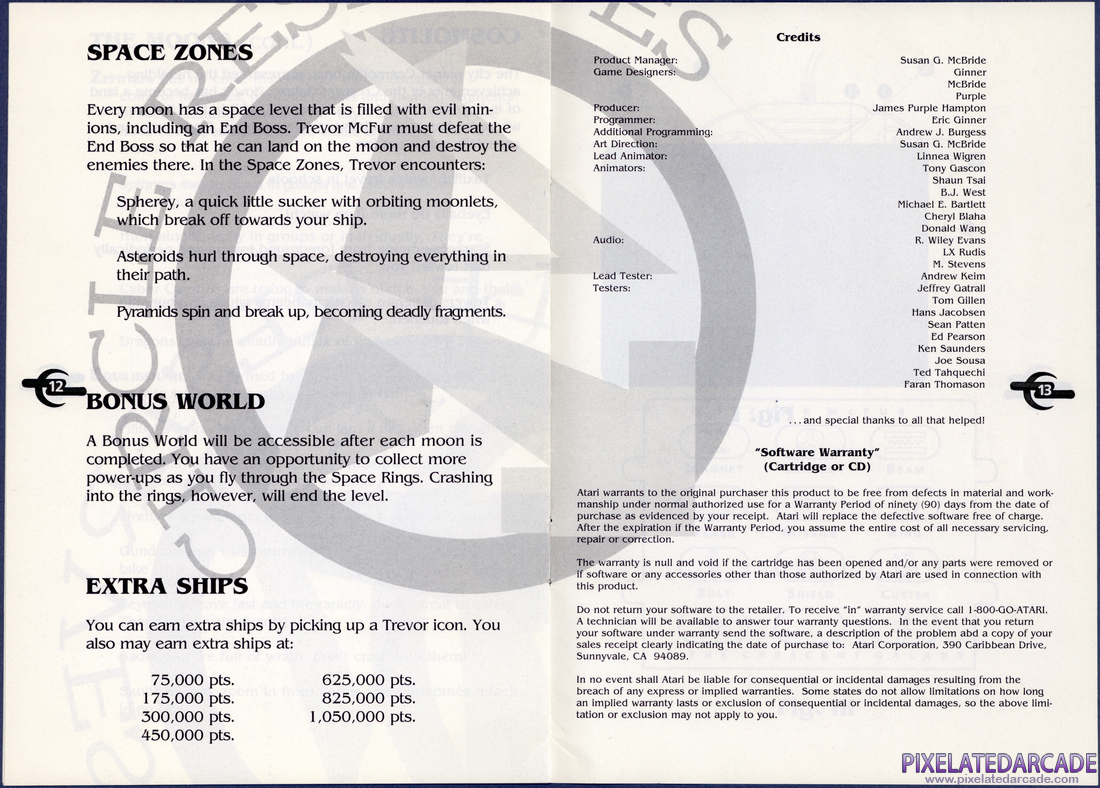 Trevor McFur in the Crescent Galaxy: Instruction Manual - Pages 12 - 13