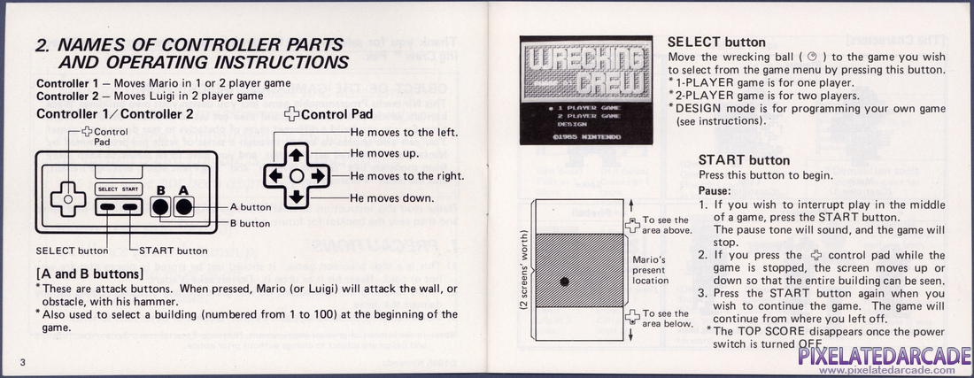 Wrecking Crew: Instruction Manual - Pages 3 - 4