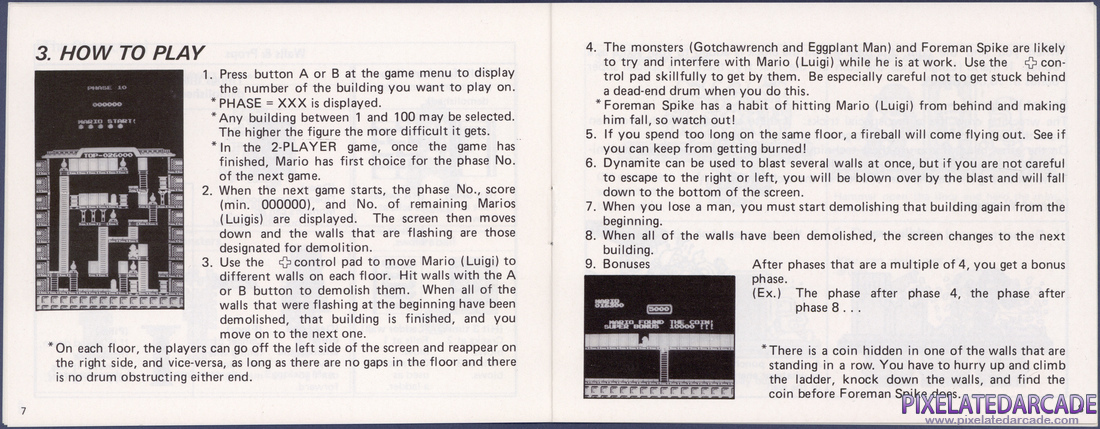 Wrecking Crew: Instruction Manual - Pages 7 - 8