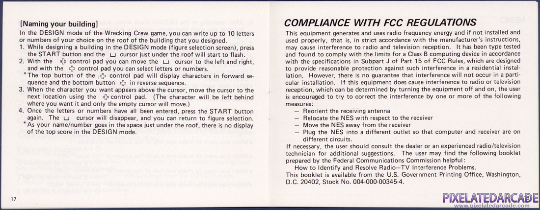 Wrecking Crew: Instruction Manual - Pages 17 - 18