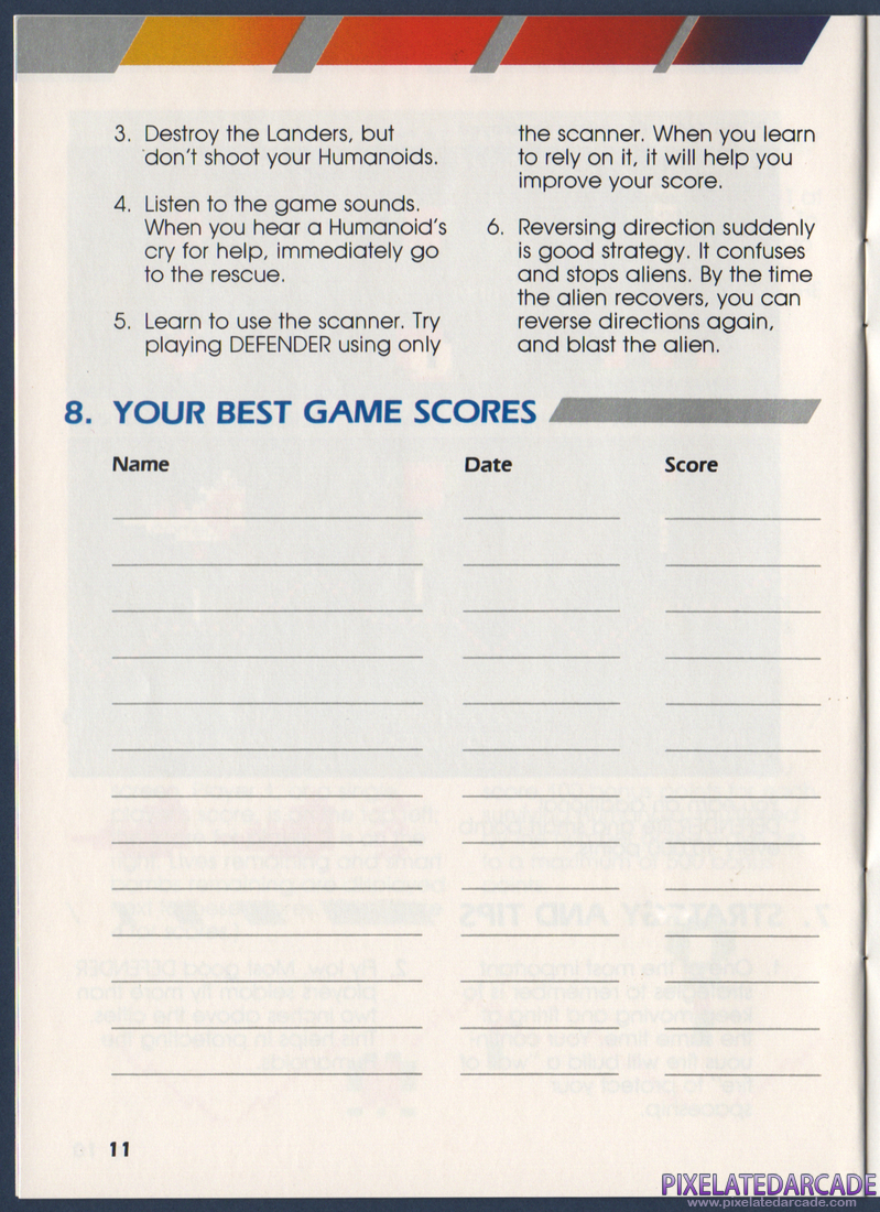 Defender: Instruction Manual - Page 8
